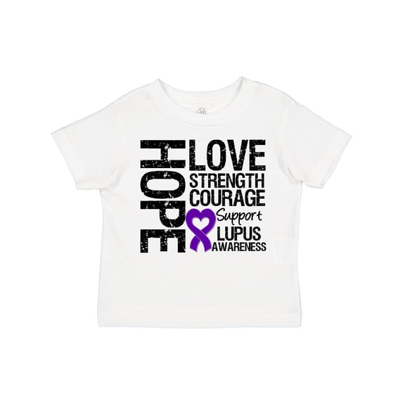Inktastic Lupus Hope Love Strength 2 Boys or Girls Toddler T-Shirt