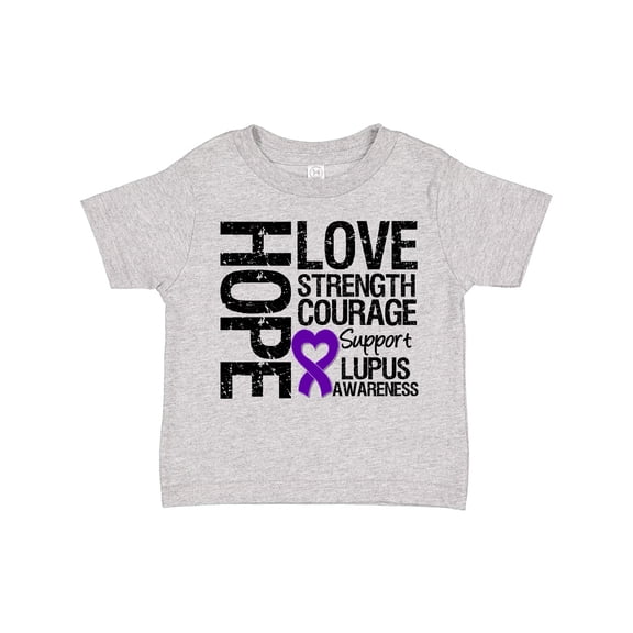 Inktastic Lupus Hope Love Strength 2 Boys or Girls Toddler T-Shirt