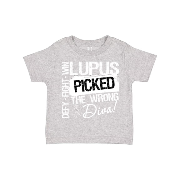 Inktastic Lupus Picked The Wrong Diva Girls Toddler T-Shirt