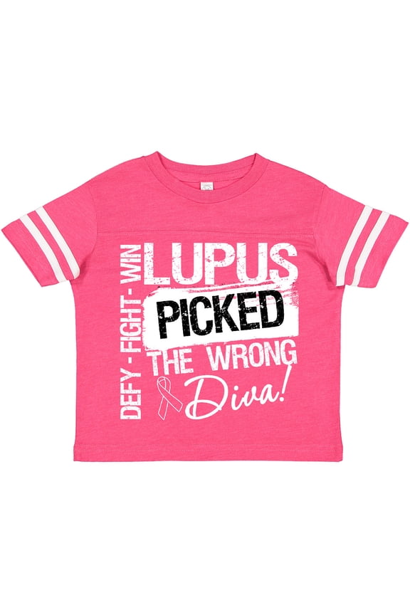 Lupus Picked The Wrong Diva Girls Toddler T-Shirt