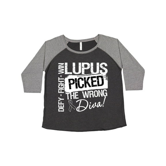 Inktastic Lupus Picked The Wrong Diva Women's Plus Size T-Shirt
