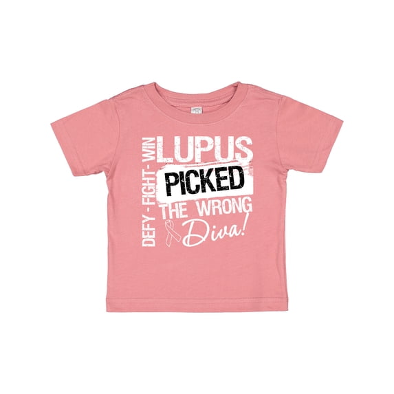 Inktastic Lupus Picked the Wrong Diva Girls Baby T-Shirt