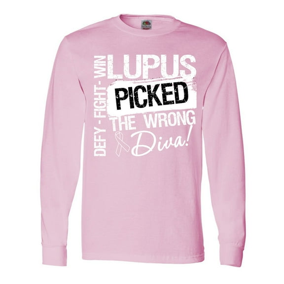 Inktastic Lupus Picked the Wrong Diva Long Sleeve T-Shirt
