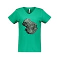 thumbnail image 1 of Inktastic Lurking gator Women's V-Neck T-Shirt, 1 of 5