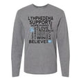 thumbnail image 1 of Inktastic Lymphedema Awareness Month Ribbon Long Sleeve T-Shirt, 1 of 5