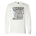 thumbnail image 1 of Inktastic Lymphedema Awareness Month Ribbon Long Sleeve T-Shirt, 1 of 5