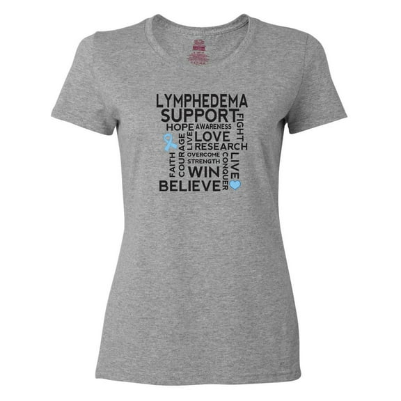 Inktastic Lymphedema Awareness Month Ribbon Women's T-Shirt