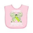 thumbnail image 1 of Inktastic Lymphoma Awareness Hope Support and Love Boys or Girls Baby Bib, 1 of 4