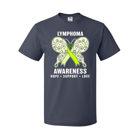 Inktastic Lymphoma Awareness Hope Support and Love T-Shirt