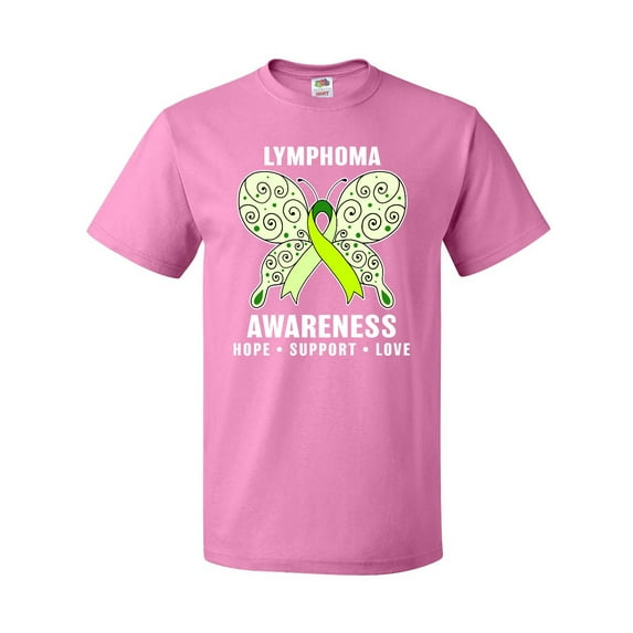 Inktastic Lymphoma Awareness Hope Support and Love T-Shirt