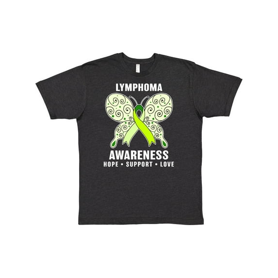 Inktastic Lymphoma Awareness Hope Support and Love T-Shirt