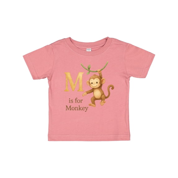 Inktastic M is for Monkey Boys or Girls Baby T-Shirt