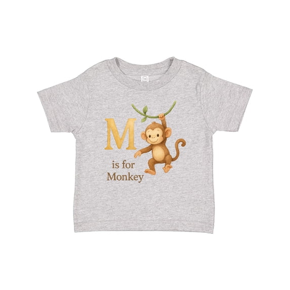 Inktastic M is for Monkey Boys or Girls Baby T-Shirt