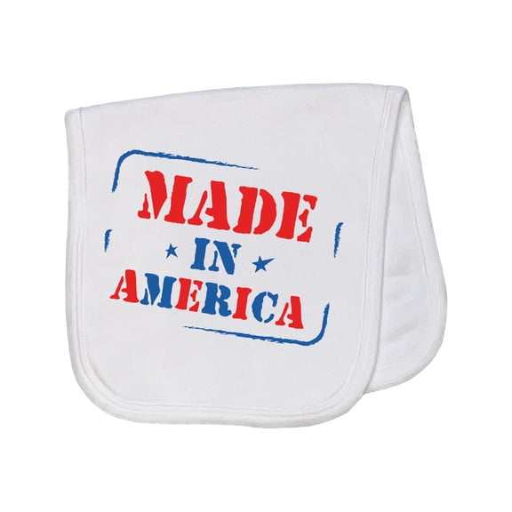 Inktastic Made in America Baby Burp Cloth