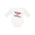 thumbnail image 1 of Inktastic Made in America Boys or Girls Long Sleeve Baby Bodysuit, 1 of 5