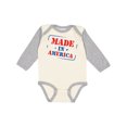 thumbnail image 1 of Inktastic Made in America Boys or Girls Long Sleeve Baby Bodysuit, 1 of 5