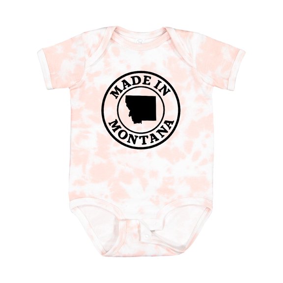 Inktastic Made in Montana Black Boys or Girls Baby Bodysuit
