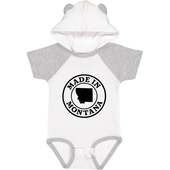 Inktastic Made in Montana Black Boys or Girls Baby Bodysuit