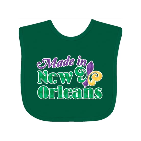 Inktastic Made in New Orleans Boys or Girls Baby Bib