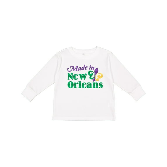 Inktastic Made in New Orleans Boys or Girls Long Sleeve Toddler T-Shirt