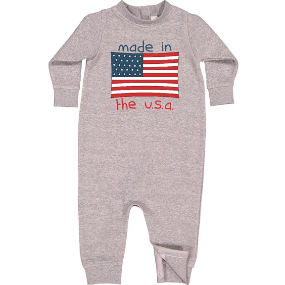 Inktastic Made in the U.S.A. Baby Fleece Romper