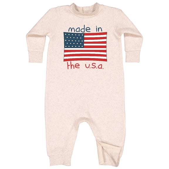 Inktastic Made in the U.S.A. Baby Fleece Romper