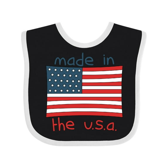 Inktastic Made in the U.S.A. Boys or Girls Baby Bib