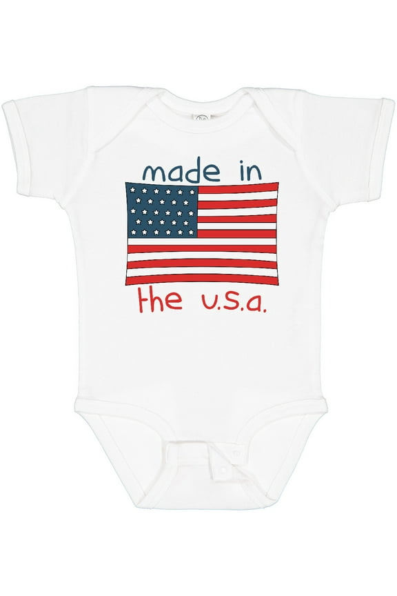Made in the U.S.A. Boys or Girls Baby Bodysuit