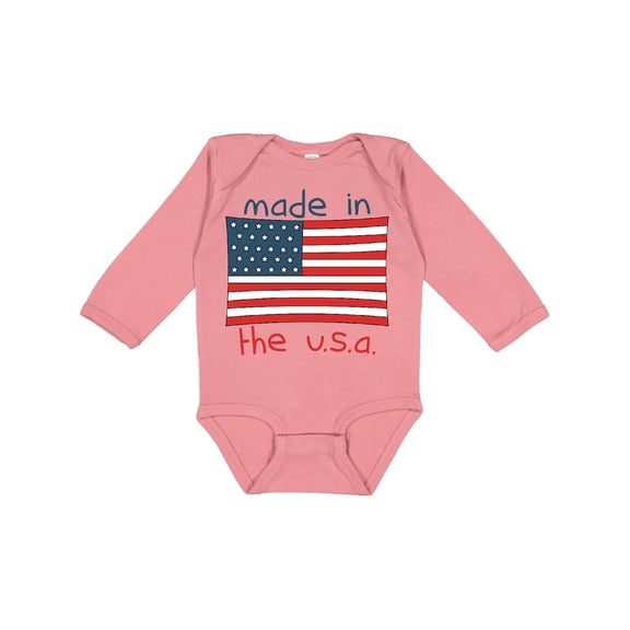 Inktastic Made in the U.S.A. Boys or Girls Long Sleeve Baby Bodysuit
