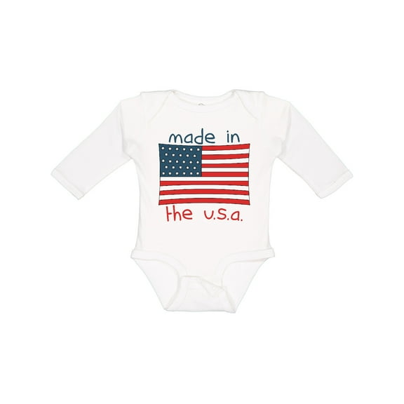 Inktastic Made in the U.S.A. Boys or Girls Long Sleeve Baby Bodysuit