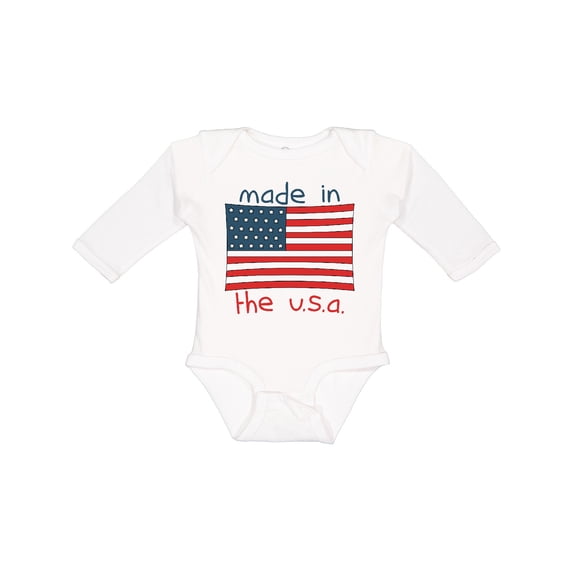 Inktastic Made in the U.S.A. Boys or Girls Long Sleeve Baby Bodysuit