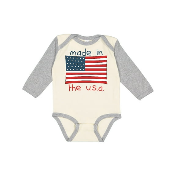 Inktastic Made in the U.S.A. Boys or Girls Long Sleeve Baby Bodysuit
