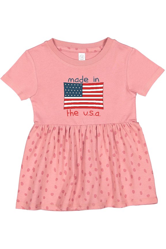 Made in the U.S.A. Girls Baby Dress