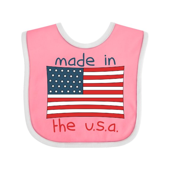 Inktastic Made in the U.S.A. Boys or Girls Baby Bib