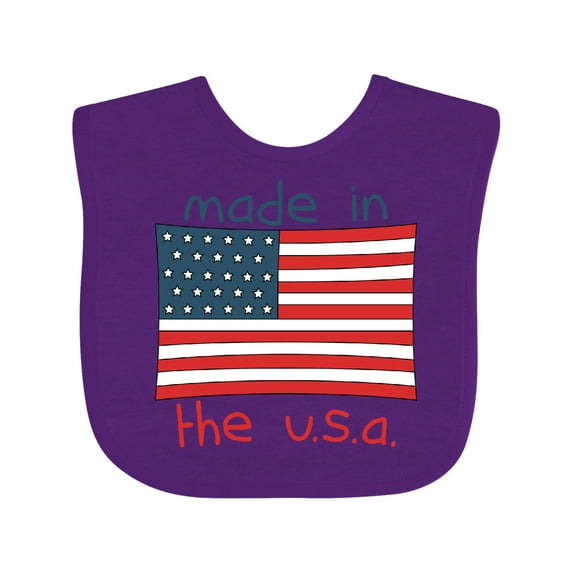 Inktastic Made in the U.S.A. Boys or Girls Baby Bib