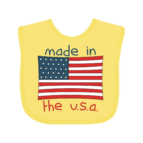 Inktastic Made in the U.S.A. Boys or Girls Baby Bib