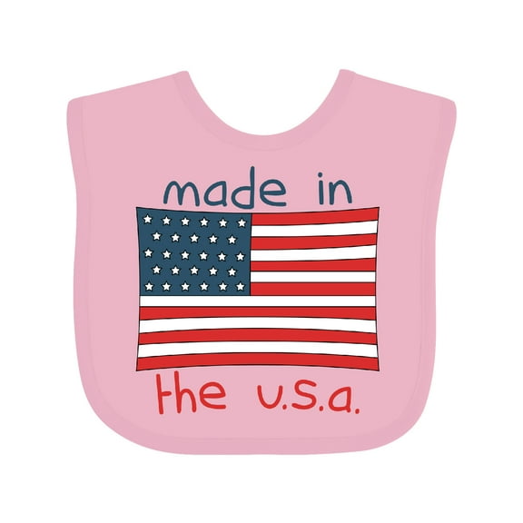 Inktastic Made in the U.S.A. Boys or Girls Baby Bib