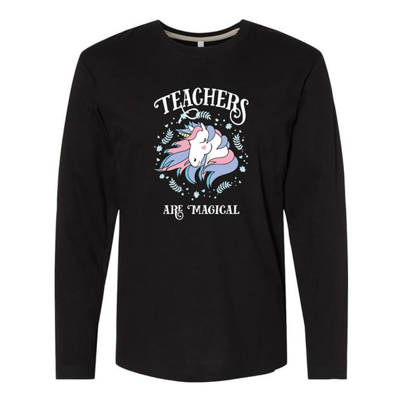 Inktastic Magical Unicorn Teacher Long Sleeve T-Shirt
