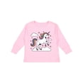 thumbnail image 1 of Inktastic Magical Unicorn on Clouds Boys or Girls Long Sleeve Toddler T-Shirt, 1 of 5
