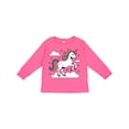 thumbnail image 1 of Inktastic Magical Unicorn on Clouds Boys or Girls Long Sleeve Toddler T-Shirt, 1 of 5