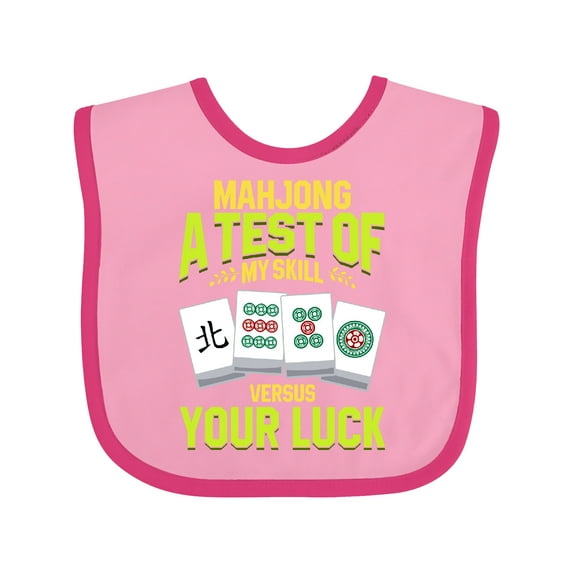 Inktastic Mahjong Boys or Girls Baby Bib