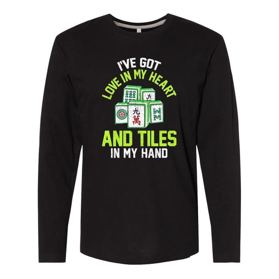 Inktastic Mahjong Gift Idea Long Sleeve T-Shirt