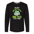 thumbnail image 1 of Inktastic Mahjong Gift Idea Long Sleeve T-Shirt, 1 of 5