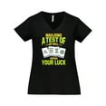 thumbnail image 1 of Inktastic Mahjong Women's Plus Size V-Neck T-Shirt, 1 of 5