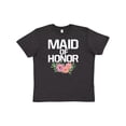 thumbnail image 1 of Inktastic Maid of Honor with Flower Illustration Youth T-Shirt, 1 of 5