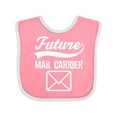 thumbnail image 1 of Inktastic Mail Carrier Future Job Boys or Girls Baby Bib, 1 of 4
