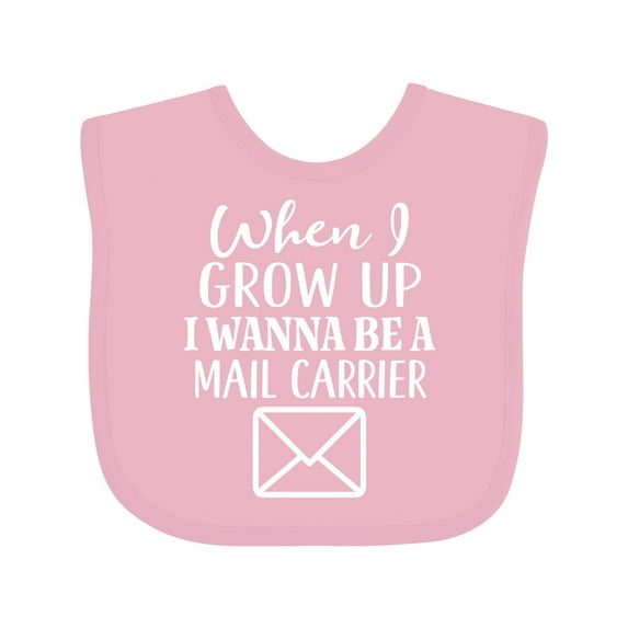 Inktastic Mail Carrier Future Postal Worker Boys or Girls Baby Bib