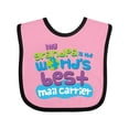 thumbnail image 1 of Inktastic Mail Carrier Grandpa Mailman Boys or Girls Baby Bib, 1 of 4