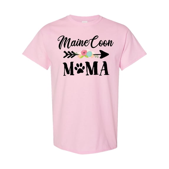 Inktastic Maine Coon Mama with Flowers and Arrow T-Shirt