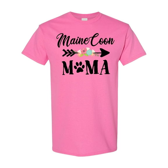 Inktastic Maine Coon Mama with Flowers and Arrow T-Shirt